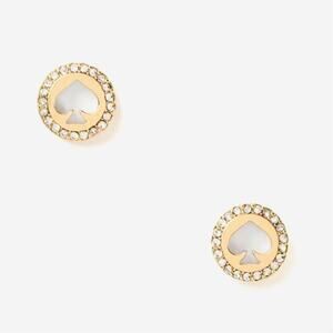 Kate Spade Spot The Spade Pave Halo Spade Studs